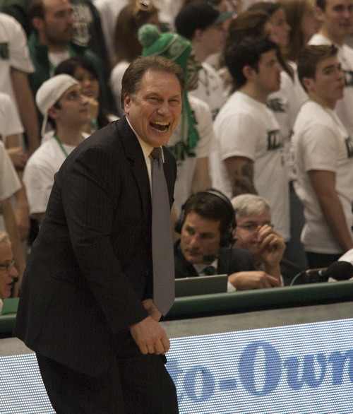 Tom Izzo was honored for all of his success by getting an award named after one of the most ICONIC American figures in sports of all time: Coach Wooden. Photo courtesy of Starr Portice.